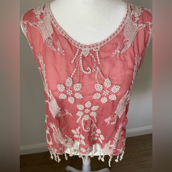 Wishlist Embroidered Cropped Tank - Size L - Picture 7 of 16